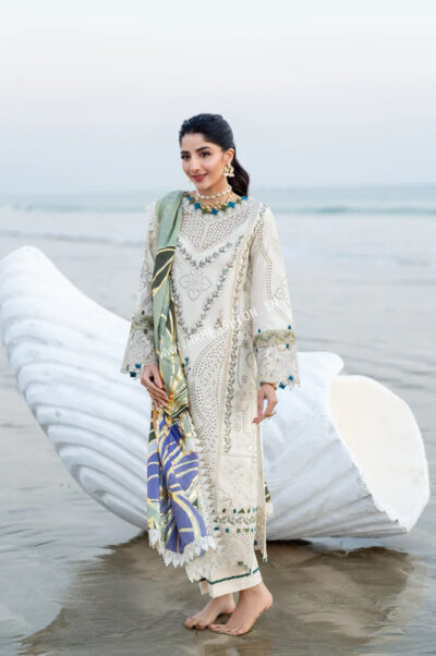 Saagar Luxury Festive Lawn By Aabyaan ' 25 | AS - 04 - Image 2