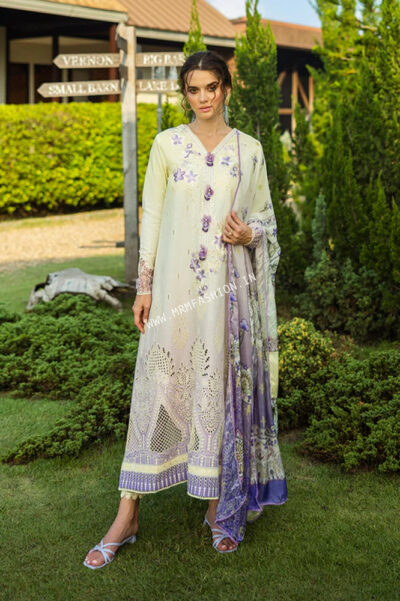 Solace Chikankari Lawn By Mushq ' 25 | Gioia