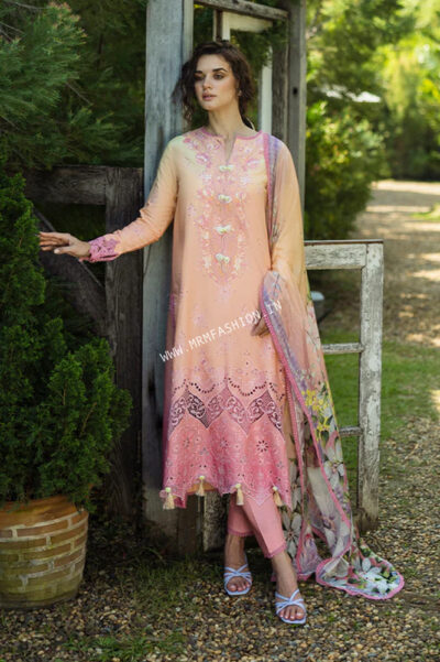 Solace Chikankari Lawn By Mushq ' 25 | Risate