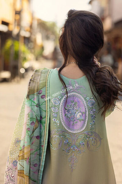 Manaram Luxury Lawn By Mushq ' 25 | Design - 13 - Image 2