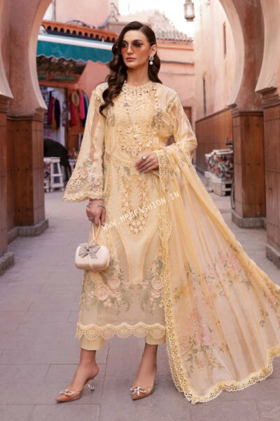 Maria B Luxury Lawn ' 25 | D-2509A - Image 2