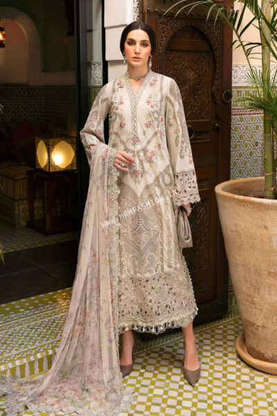 Maria B Luxury Lawn ' 25 | D-2514B