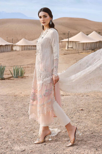 Maria B Luxury Lawn ' 25 | D-2515A - Image 2