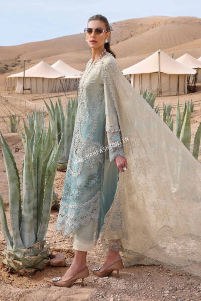 Maria B Luxury Lawn ' 25 | D-2515B - Image 2