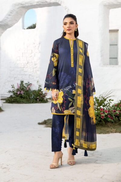 Maria B M.Basics Lawn Volume 1 ' 25 | Design - 710 B