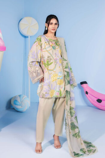 Maria B M.Basics Spring Summer Lawn ' 26 | MB-CUSV13-13A