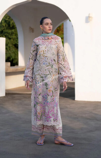 Printkari Lawn By AJR Couture ' 25 | Rose
