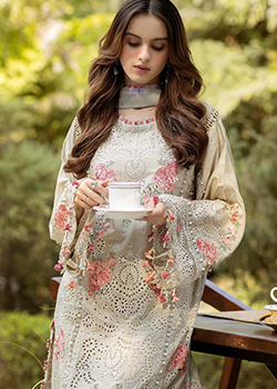 Gardenia Embroidered Semi Stitched Lawn By Adans Libas - Original