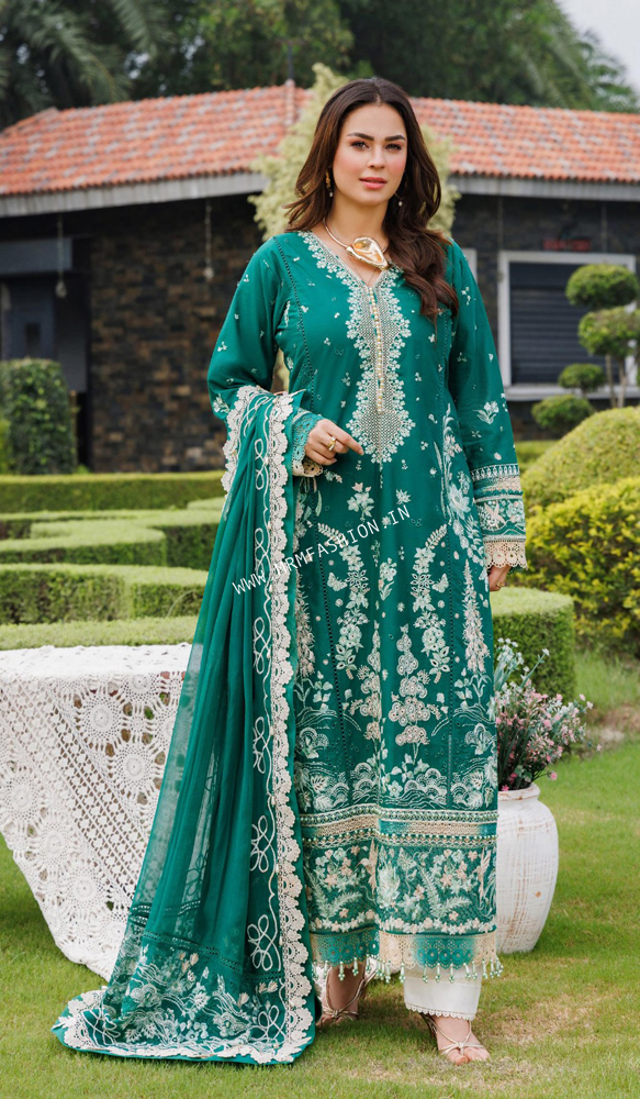 Fareed Hussain By Eshaisha Luxury Lawn ' 25 | Soft Spring Touch