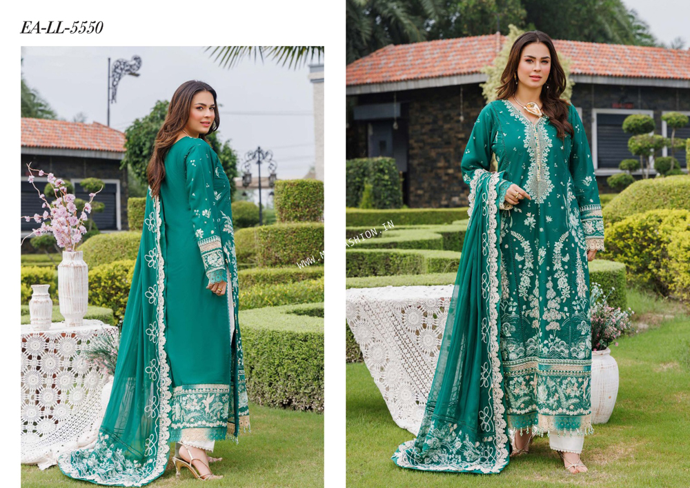 Fareed Hussain By Eshaisha Luxury Lawn ' 25 | Soft Spring Touch - Image 2