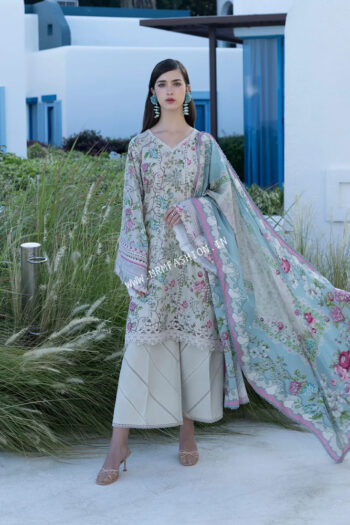 Santorini Prints Lawn By Elaf Premium ' 26 | EPN - 08B