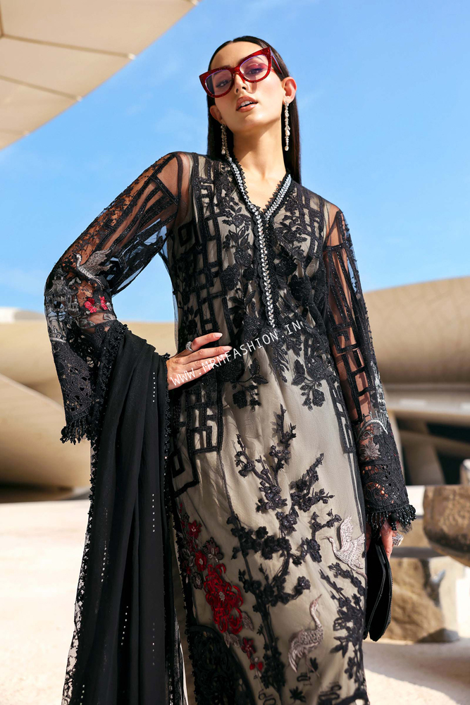 Maria B Luxury Lawn 2026 | D-2607B - Image 2