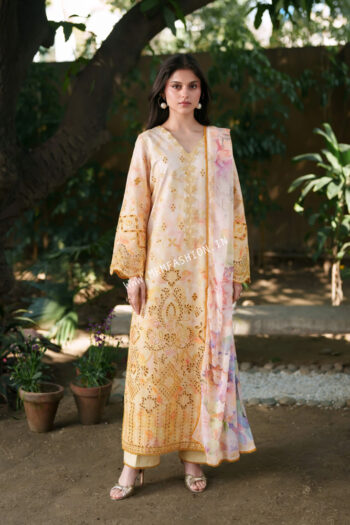 Summer Lines Printkari Lawn By Neeshay ' 26 | Solaya