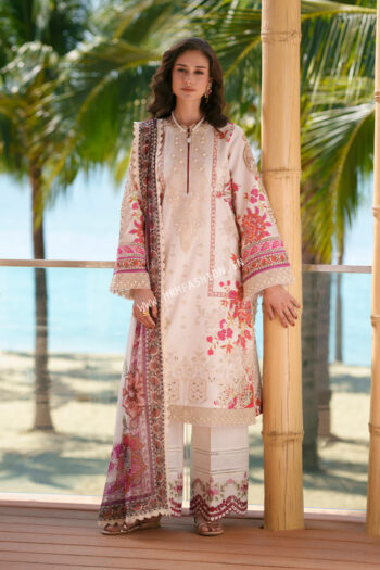 Printed Chikankari Lawn By AJR Couture ' 26 | Aira