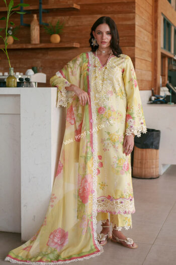 Printed Chikankari Lawn By AJR Couture ' 26 | Feya