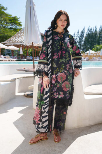 Printed Chikankari Lawn By AJR Couture ' 26 | Vera