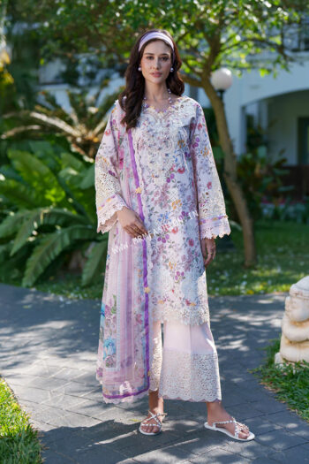 Printed Chikankari Lawn By AJR Couture ' 26 | Zuri