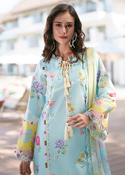 Printed Chikankari Lawn By AJR Couture 2026 - Original