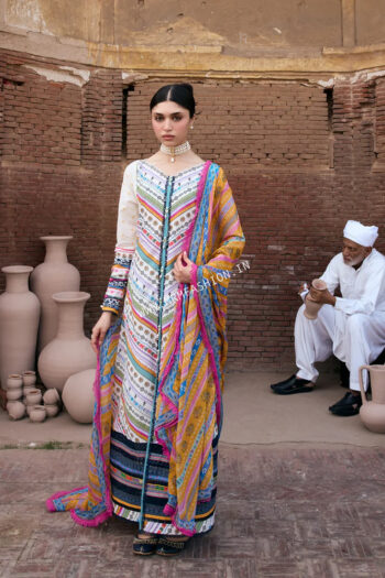 Aangan Prints With Chiffon Dupatta By Kahf ' 26 | KPS-02A