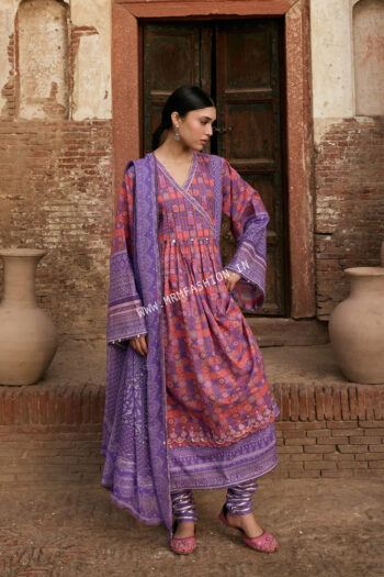 Aangan Prints With Chiffon Dupatta By Kahf ' 26 | KPS-03B