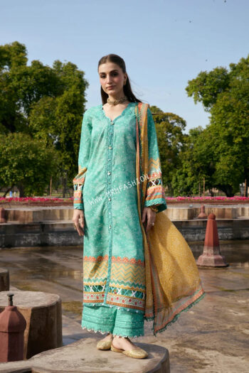 Aangan Prints With Chiffon Dupatta By Kahf ' 26 | KPS-07A