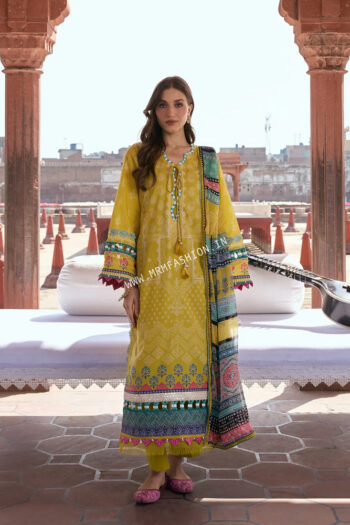 Aangan Prints With Chiffon Dupatta By Kahf ' 26 | KPS-08A