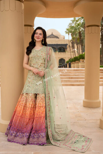 Aya Luxury Lawn By Faiza Saqlain ' 26 | Eldira