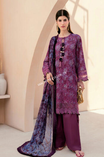 Mausummery Digital Printed & Embroidered Lawn ' 26 | Amethyst