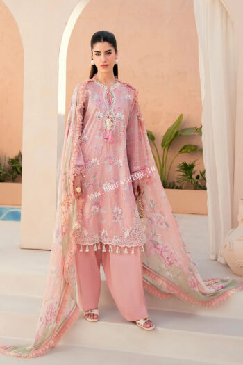 Mausummery Digital Printed & Embroidered Lawn ' 26 | Peony