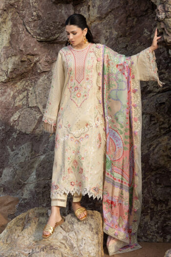 Siraa Luxury Lawn By Sadaf Fawad Khan ' 26 | Sunehri
