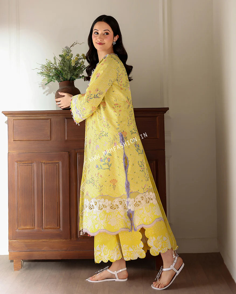 Sunlit Tales Printed & Embroidered Edit By Roheenaz ' 26 | Honey Haze - Image 2