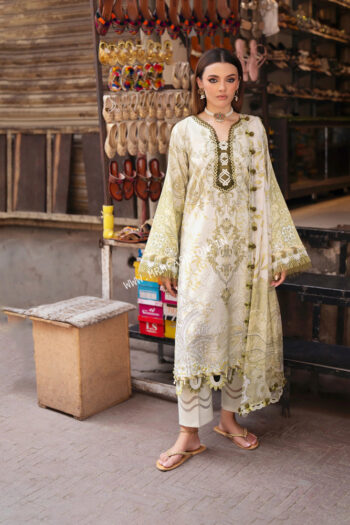 Jade Urbane Printed Lawn With Chiffon Dupatta ' 26 | 26-UDP-II-21128A