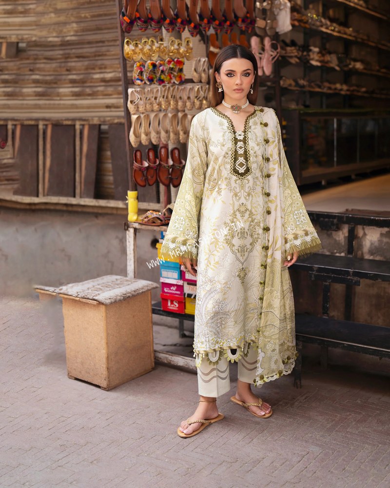 Jade Urbane Printed Lawn With Chiffon Dupatta ' 26 | 26-UDP-II-21128A