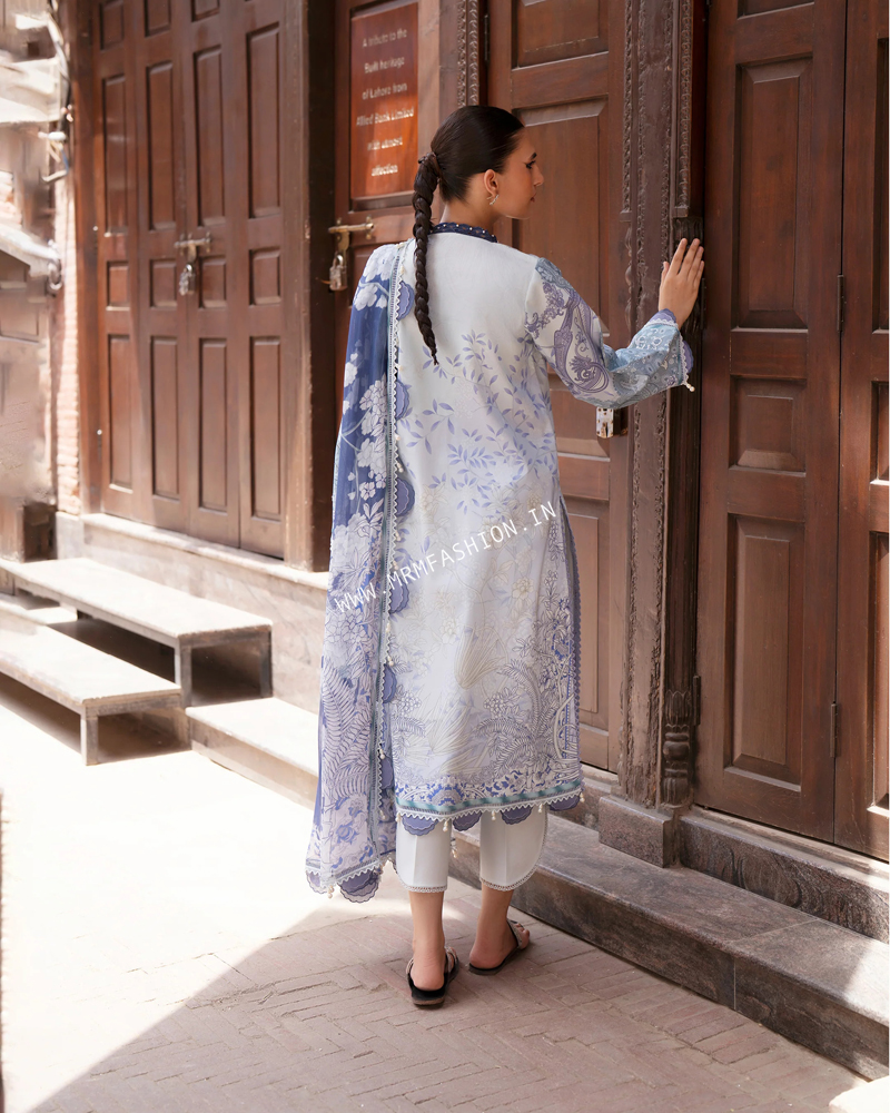Jade Urbane Printed Lawn With Chiffon Dupatta ' 26 | 26-UDP-II-21128B - Image 2
