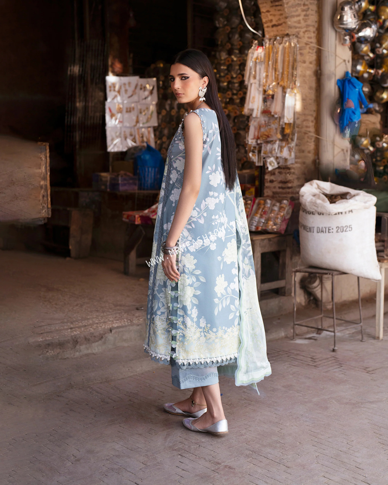 Jade Urbane Printed Lawn With Chiffon Dupatta ' 26 | 26-UDP-II-21129B - Image 2