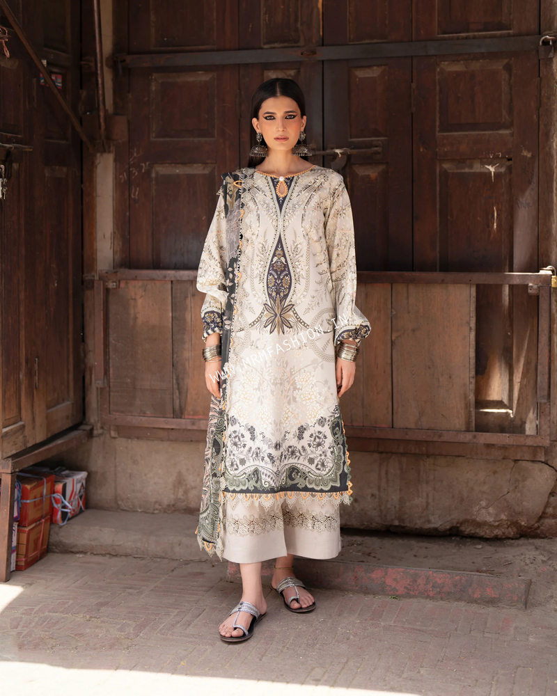 Jade Urbane Printed Lawn With Chiffon Dupatta ' 26 | 26-UDP-II-21130A