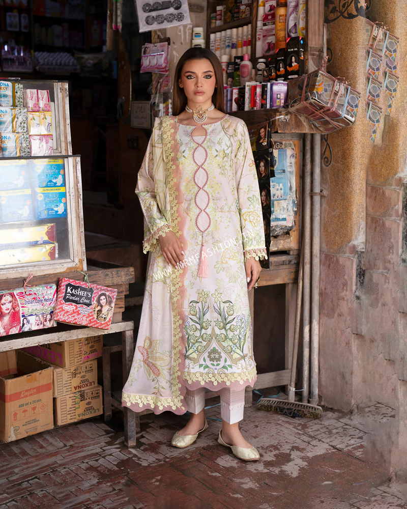 Jade Urbane Printed Lawn With Chiffon Dupatta ' 26 | 26-UDP-II-21131B