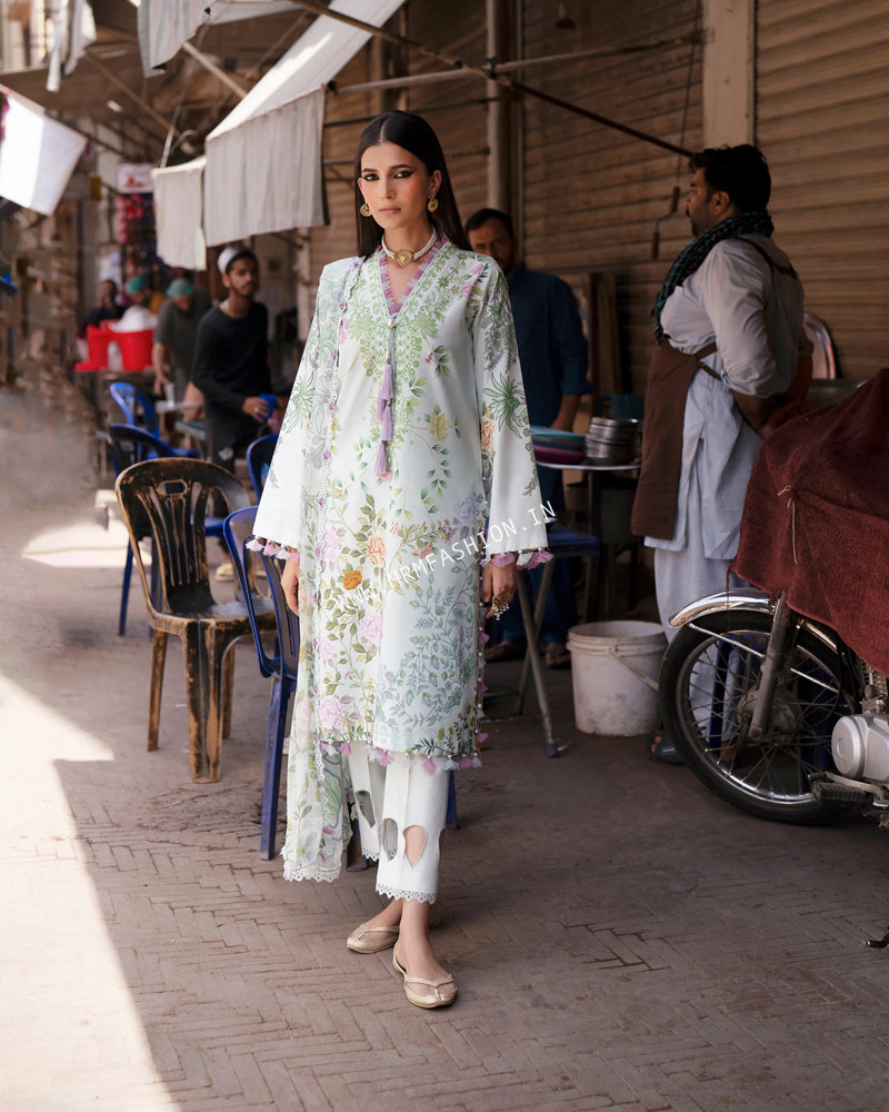 Jade Urbane Printed Lawn With Chiffon Dupatta ' 26 | 26-UDP-II-21133A