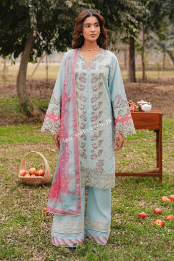 Ramsha Dhanak Embroidered Lawn Volume 1 ' 26 | DH-106