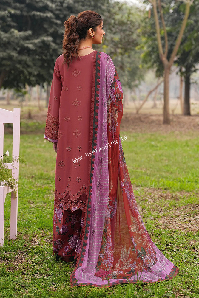 Ramsha Dhanak Embroidered Lawn Volume 1 ' 26 | DH-108 - Image 2