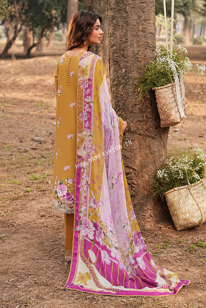 Ramsha Dhanak Embroidered Lawn Volume 1 ' 26 | DH-110 - Image 2