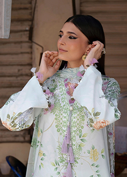 Jade Urbane Printed Lawn Chiffon Dupatta 2026 - Original