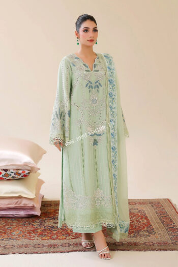 Bahaar Semi Stitched Chiffon By Za Clothes | D-11