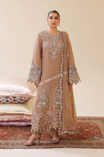 Bahaar Semi Stitched Chiffon By Za Clothes | D-12
