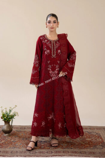 Bahaar Semi Stitched Chiffon By Za Clothes | D-15