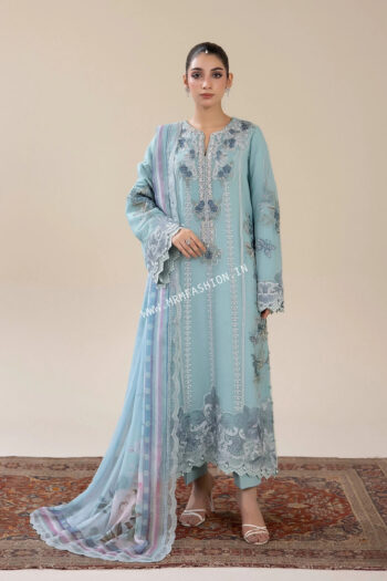 Bahaar Semi Stitched Chiffon By Za Clothes | D-16