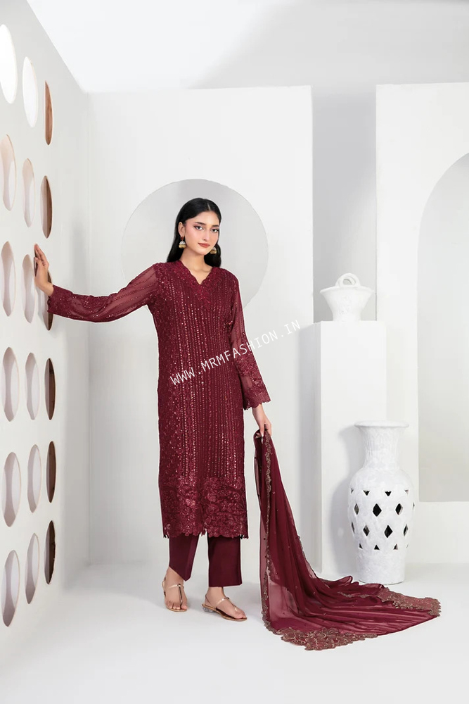 Ek Nayi Dastaan Vol-2 Embroidered Semi Stitched Chiffon By Tawakkal | D-4758