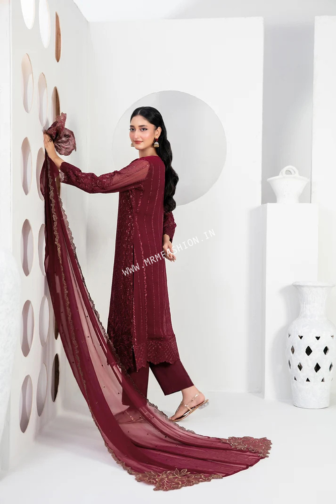 Ek Nayi Dastaan Vol-2 Embroidered Semi Stitched Chiffon By Tawakkal | D-4758 - Image 2