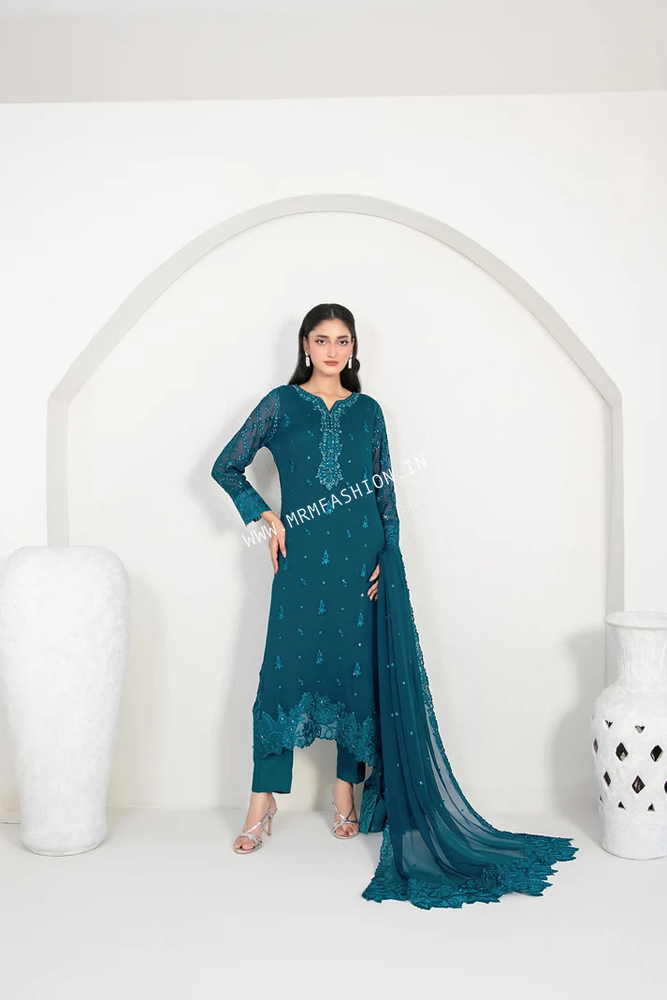 Ek Nayi Dastaan Vol-2 Embroidered Semi Stitched Chiffon By Tawakkal | D-4759