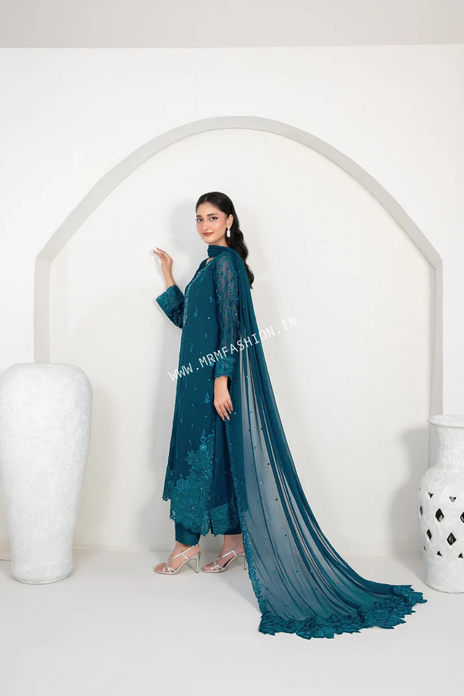 Ek Nayi Dastaan Vol-2 Embroidered Semi Stitched Chiffon By Tawakkal | D-4759 - Image 2